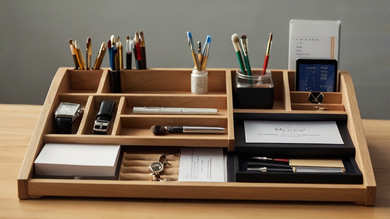 Image of a desk organiser